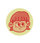 レトロ感あるかわいい女の子（個別スタンプ：7）