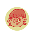 レトロ感あるかわいい女の子（個別スタンプ：8）