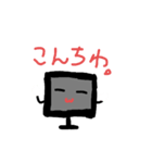 頑張れ！  てれびさん。（個別スタンプ：1）