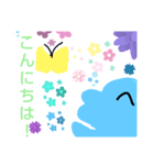 みずいろくんとももいろちゃん（個別スタンプ：7）