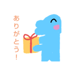 みずいろくんとももいろちゃん（個別スタンプ：8）