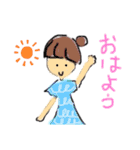 おだんごおんなのこ（個別スタンプ：1）
