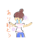 おだんごおんなのこ（個別スタンプ：3）