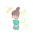 おだんごおんなのこ（個別スタンプ：4）
