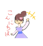 おだんごおんなのこ（個別スタンプ：12）