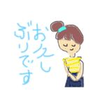 おだんごおんなのこ（個別スタンプ：13）
