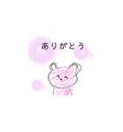 ピンクのスタンプ（個別スタンプ：3）