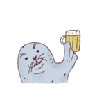 在宅アザラシ（個別スタンプ：19）