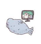 在宅アザラシ（個別スタンプ：35）