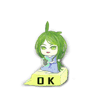 兔の精霊 花(はな)と樹(いつき)（個別スタンプ：1）