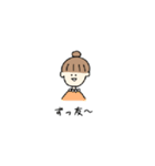 感情がこもっていない女子のスタンプ（個別スタンプ：10）