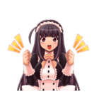 応援する可愛いメイドさん（個別スタンプ：1）