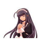 応援する可愛いメイドさん（個別スタンプ：4）