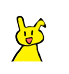 可愛い黄色なうさぎ（個別スタンプ：4）