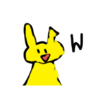 可愛い黄色なうさぎ（個別スタンプ：16）