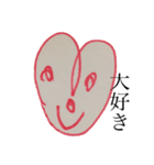 長男の絵4（紫猫）と次男の絵6（個別スタンプ：10）