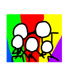 元気な棒人間くん（個別スタンプ：1）