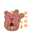 日常使いのハート耳のリス君（個別スタンプ：16）