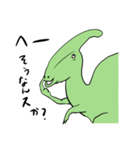 【恐竜】ゆる⭐️パラ【パラサウロロフス】（個別スタンプ：10）