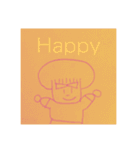 アフロくんたちの日常     ☆All Sters☆（個別スタンプ：1）