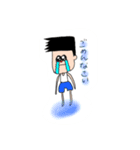 ふとんみのむしとほわお（個別スタンプ：3）