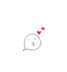 顔吹き出し2（個別スタンプ：5）