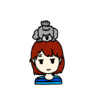 オンマイヘッド（個別スタンプ：21）