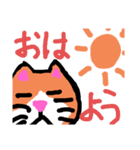 手書き感が半端ない‼️ ゆる猫スタンプ（個別スタンプ：3）