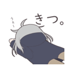 物静かな銀髪ゆるふわ少女のスタンプ（個別スタンプ：11）