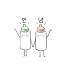 ミルクくん。(韓国語のみバージョン)（個別スタンプ：4）