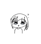 髪が透けてるショートヘアしぐちゃん（個別スタンプ：1）