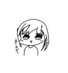 髪が透けてるショートヘアしぐちゃん（個別スタンプ：13）