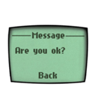 古携帯のコロナにつてのメッセージ「英」（個別スタンプ：6）