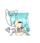 動きたくない月狼ちゃん（個別スタンプ：21）