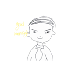 隣のオメガくんEnglish.ver（個別スタンプ：1）
