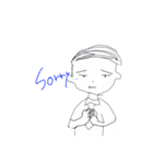 隣のオメガくんEnglish.ver（個別スタンプ：8）