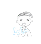 隣のオメガくんEnglish.ver（個別スタンプ：16）