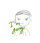 隣のオメガくんEnglish.ver（個別スタンプ：17）
