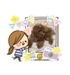ティーカッププードルのミリちゃん！（個別スタンプ：4）