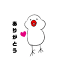 らくがき文鳥（個別スタンプ：4）