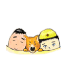 がんばとつーとしんのすけとその1修正版（個別スタンプ：8）