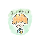 アフロちゃん。（個別スタンプ：8）