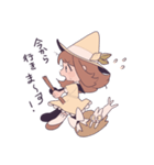 みならい魔女と白いネコ（個別スタンプ：2）