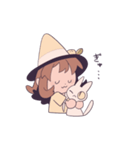 みならい魔女と白いネコ（個別スタンプ：14）