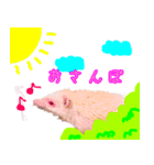 アルビノハリネズミのスタンプ（個別スタンプ：3）