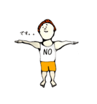 肩こりを解消するヨガおじさん。（個別スタンプ：6）