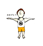 肩こりを解消するヨガおじさん。（個別スタンプ：7）