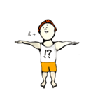 肩こりを解消するヨガおじさん。（個別スタンプ：12）