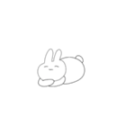グータラうさぎ（個別スタンプ：7）