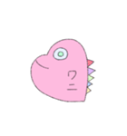 ワニのハートくん（個別スタンプ：1）